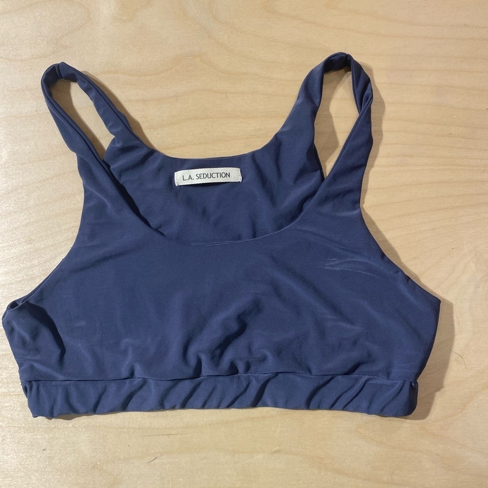 L. A. Seduction Women's Navy Bralette Medium (NA)
